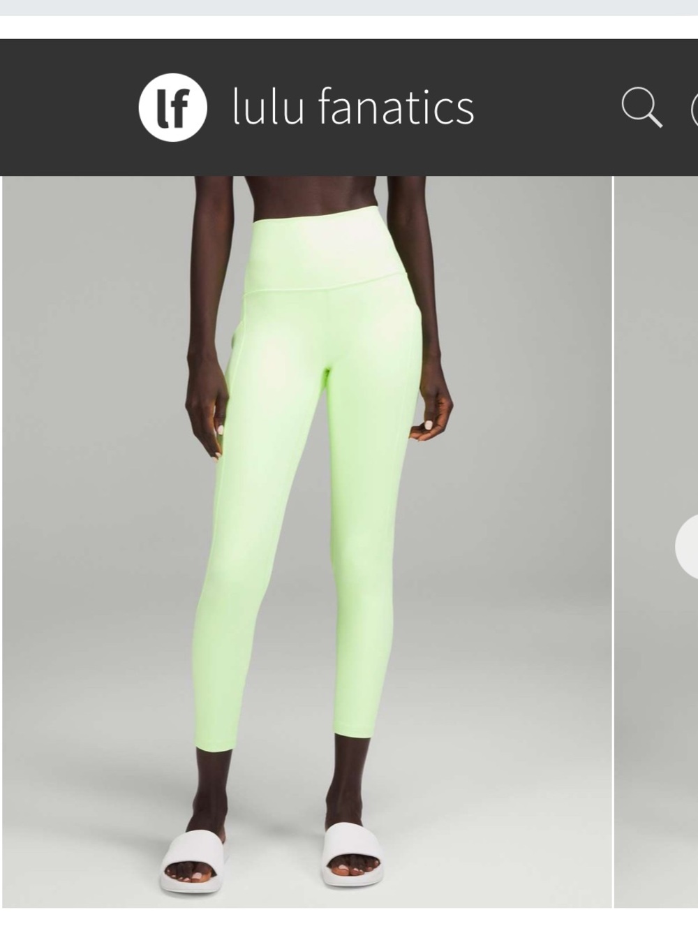 NWT Lululemon Align High-Rise Pant 25" Sz 4 Faded Zap Neon Green 7/8 Length